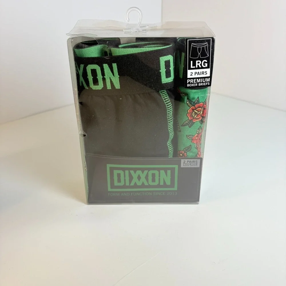 Dixxon Boxer Briefs 2 Pack Mens L Premium Stretch Underwear NWT